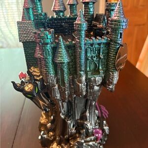 Bath and Body Works Maleficent castle three wick candle holder NIB